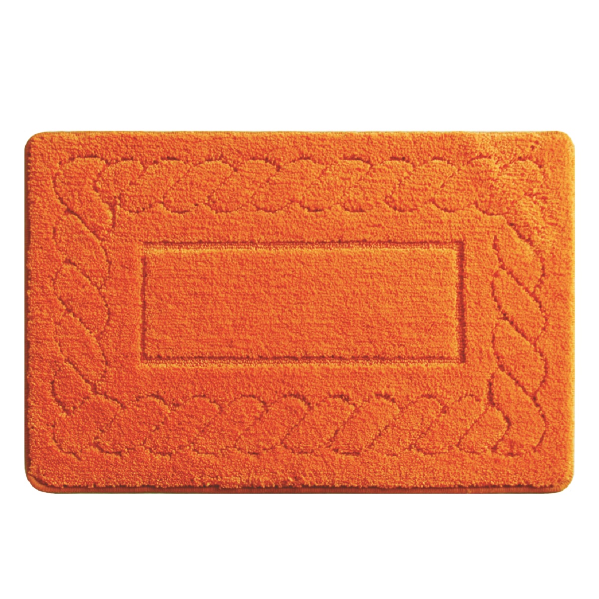 Коврик для ванной Milardo Clever Plait (orange), цвет: оранжевый, 50 х 80 см320M580M12 Коврик для ванной Milardo Clever Plait (orange), цвет: оранжевый, 50 х 80 см320M580M12100% Полиэстеровый тканный коврик для ванной комнаты на латексной основе. Высота ворса 1.5см. Упаковка ПП пакет