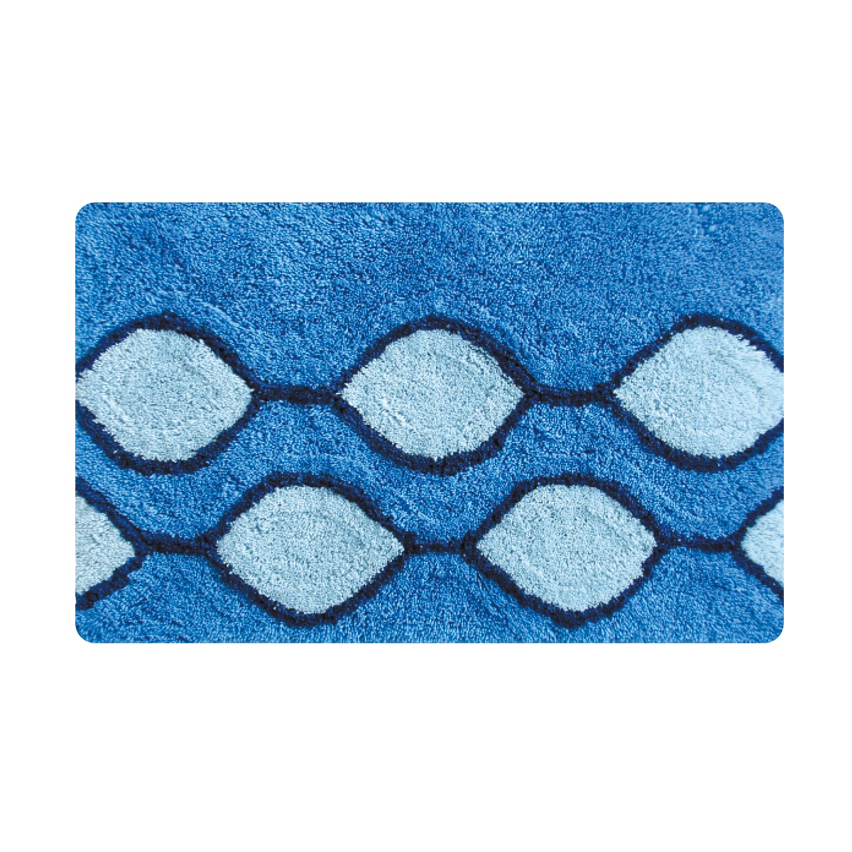 Коврик для ванной Iddis Curved Lines Blue, цвет: синий, 50 х 80 см400A580I12 Коврик для ванной Iddis Curved Lines Blue, цвет: синий, 50 х 80 см400A580I12Коврик для ванной комнаты Iddis выполнен из 100% акрила. Коврик имеет специальную латексную основу, благодаря которой он не скользит на напольных покрытиях в ванной, что обеспечивает безопасность во время использования. Коврик изготавливается по специальным технологиям машинного ручного тафтинга, что гарантирует высокое качество и долговечность.Высота ворса: 2,5 см.