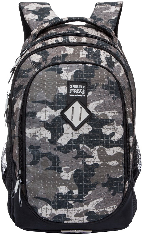 Рюкзак молодежный мужской Grizzly, цвет: темно-зеленый, серый, 17,5 л. RU-707-7/12RU-707-7/12 Рюкзак молодежный мужской Grizzly, цвет: темно-зеленый, серый, 17,5 л. RU-707-7/12RU-707-7/12Рюкзак с жесткой анатомической спинкой Grizzly изготовлен из полиэстера и имеет три отделения, боковые карманы из сетки, внутренний карман, внутренний подвесной карман на молнии, внутренний составной пенал-органайзер. Рюкзак оснащен двумя широкими мягкими лямками регулируемой длины и удобной короткой ручкой.