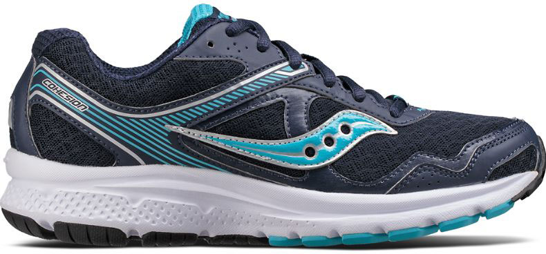 Кроссовки женские Saucony Cohesion 10, цвет: черный, бирюзовый. S15333-18. Размер 8 (38)S15333-18 Кроссовки женские Saucony Cohesion 10, цвет: черный, бирюзовый. S15333-18. Размер 8 (38)S15333-18Стильные женские кроссовки Saucony отлично подойдут для активного отдыха и повседневной носки. Верх модели выполнен из текстиля и полиуретана. Удобная шнуровка надежно фиксирует модель на стопе. Новая версия универсальной беговой модели отлично подойдет для асфальтового покрытия. Кроссовки рассчитаны на нейтральную пронацию стопы. Технология GRID обеспечивает отличную амортизацию и поддержку стопы во время бега. Сетчатый верх гарантирует комфорт и воздухопроницаемость. Подошва с рифлением обеспечивает легкость, естественную свободу движений и отличное сцепление на любой поверхности. Стелька и внутренняя поверхность из текстиля комфортны при движении. Мягкие и удобные, кроссовки превосходно подчеркнут ваш спортивный образ и подарят комфорт.