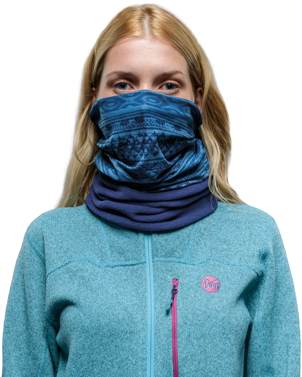Бандана Buff Polar, цвет: синий. 115289.739.10.00. Размер универсальный115289.739.10.00 Бандана Buff Polar, цвет: синий. 115289.739.10.00. Размер универсальный115289.739.10.00Теплая бандана-шарф Buff Polar - это бандана-труба из серии Original Buff, пришитая к цилиндру из Polartec Classic Fleece 100. В холодную погоду Polar Buff поддерживает нормальную температуру тела и предотвращает потерю тепла, благодаря комбинации микрофибры и Polartec. Благодаря своей универсальности, функциональности и практичности Polar Buff завоевал огромную популярность среди людей, ее можно использовать как шапку, шарф, бандану на лицо и уши, балаклаву, маску. Неотъемлемая часть зимней одежды, подходит для любой активности в холодное время года.