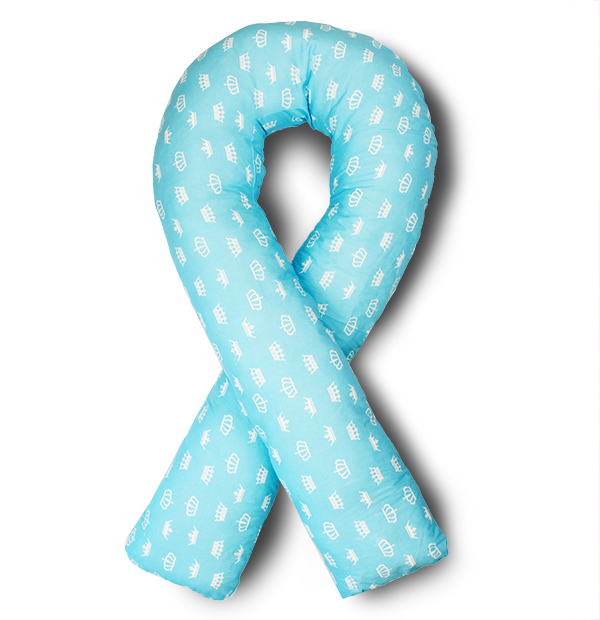 Body Pillow Подушка для беременных U-образная цвет белый, голубой