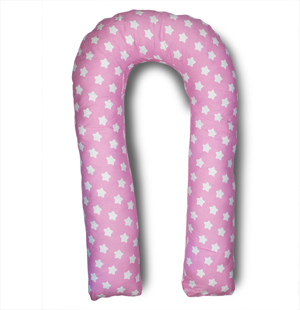 Body Pillow Подушка для беременных U-образная цвет белый, розовый