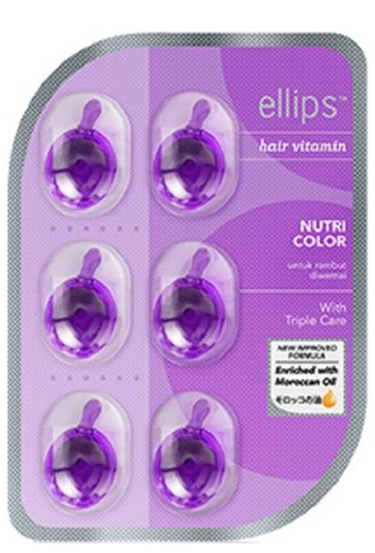 Витамины для волос Ellips Nutri Color (для сохранения цвета волос), блистер 6 шт средства для волос