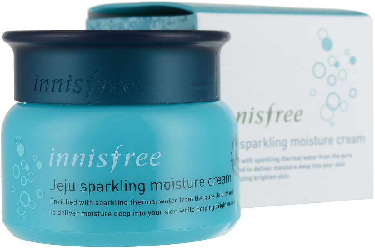 Innisfree Увлажняющий крем с минеральной водой острова Чечжудо, 50 мл589807 Innisfree Увлажняющий крем с минеральной водой острова Чечжудо, 50 мл589807Глубокоувлажняющий крем содержит богатый минеральный комплекс, находящийся в минеральной воде из глобального Геопарка ЮНЕСКО, добытой в горах Sanbang на острове Чеджу.Содержит 69.9% газированной минеральной воды, которая наполняет кожу влагой изнутри, как после СПА- процедур.Минеральная вода интенсивно питает, насыщает кожу полезными микро и макро-элементами, благодаря чему нормализуются и ускоряются жизненно важные процессы. Активизирует процесс обновления, выводит токсины из организма.Зеленый комплекс с острова Чеджу: масло Ши, ферментированный экстракт сои, экстракт риса, экстракт какао, вытяжка из кожуры мандарина, экстракт камелии, экстракт кактуса и орхидеи, увлажнят вашу кожу и сохранят ее надолго здоровой.Без парабенов , красителей, минеральных масел , животных ингредиентов, синтетических ароматов и имидазолидинил мочевины.