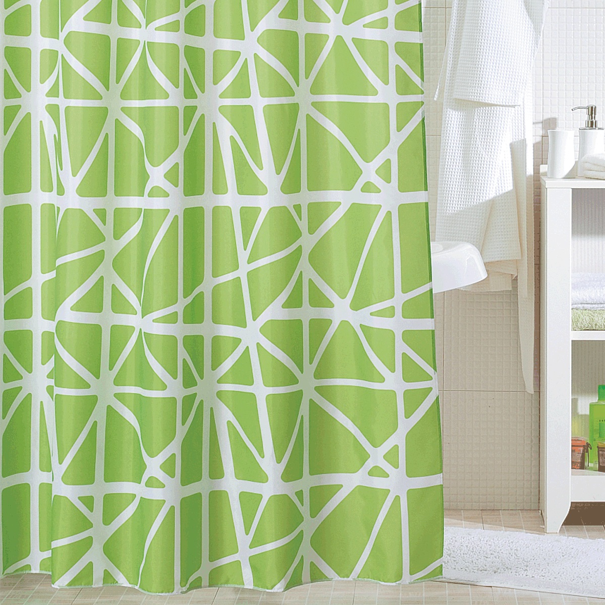 Штора для ванной Iddis Green Nest, цвет: зеленый, 200 x 200 см331P20RI11 Штора для ванной Iddis Green Nest, цвет: зеленый, 200 x 200 см331P20RI11Штора для ванной комнаты Iddis выполнена из быстросохнущего материала - 100% полиэстера, что обеспечивает прочность изделия и легкость ухода за ним.Материал шторы пропитан специальным водоотталкивающим составом Waterprof.Изделие изготовлено из экологически-чистого материала, оно обладает высокой степенью гигиеничности, не вызывает аллергических реакций.Штора имеет 12 металлических люверсов. В комплекте: штора и кольца.
