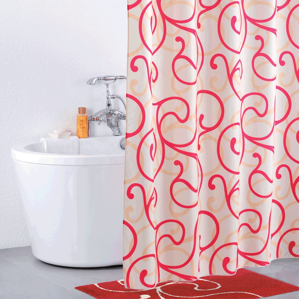 Штора для ванной Iddis Flower Lace Red, цвет: белый, красный, 200 x 200 см411P20RI11 Штора для ванной Iddis Flower Lace Red, цвет: белый, красный, 200 x 200 см411P20RI11Штора для ванной комнаты Iddis выполнена из быстросохнущего материала - 100% полиэстера, что обеспечивает прочность изделия и легкость ухода за ним.Материал шторы пропитан специальным водоотталкивающим составом Waterprof.Изделие изготовлено из экологически-чистого материала, оно обладает высокой степенью гигиеничности, не вызывает аллергических реакций.Штора имеет 12 металлических люверсов. В комплекте: штора и кольца.