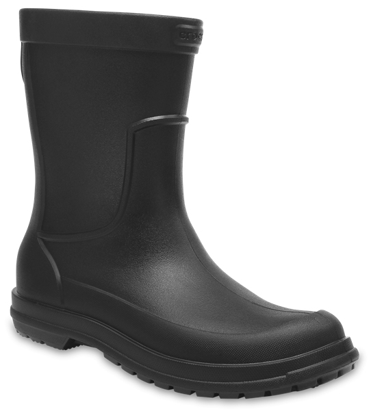 Сапоги резиновые мужские Crocs AllCast Rain Boot, цвет: черный. 204862-060. Размер 10 (43)