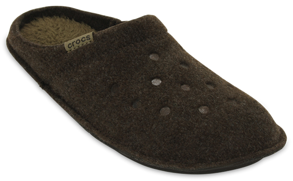 Тапки мужские Crocs Classic Slipper, цвет: коричневый. 203600-23B. Размер 10-12 (42/43)