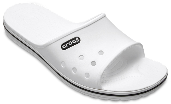 Шлепанцы женские Crocs Crocband II Slide, цвет: белый. 204108-103. Размер 4-6 (36/37)