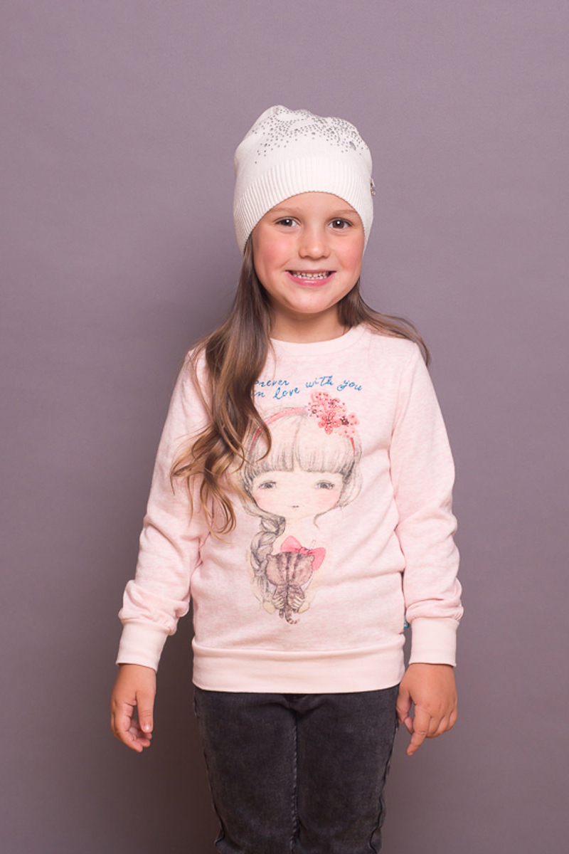 Шапка детская для девочки Sweet Berry, цвет: слоновая кость. 734000. Размер 54734000 Шапка детская для девочки Sweet Berry, цвет: слоновая кость. 734000. Размер 54734000Вязаная трикотажная шапка для девочки от Sweet Berry выполнена из хлопковой пряжи и декорирована стразами.
