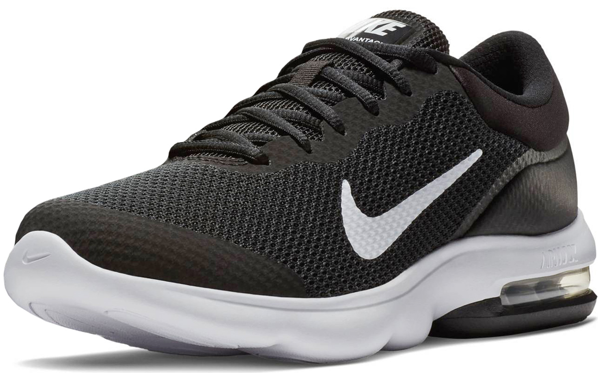 Кроссовки мужские Nike Air Max Advantage Running Shoe, цвет: черный. 908981-001. Размер 10,5 (44)908981-001 Кроссовки мужские Nike Air Max Advantage Running Shoe, цвет: черный. 908981-001. Размер 10,5 (44)908981-001Мужские беговые кроссовки Nike, выполненные из текстиля и пластика, дополнены фирменной нашивкой на язычке. Верх из сетки комфортно облегает стопу, а вставка в области пятки создает упругую амортизацию на всей дистанции. Накладка из пеноматериала обхватывает пятку для дополнительной прочности и стабилизации. Инжектированная подошва со вставкой Max Air обеспечивает легкость, амортизацию и плавность движений. Подошва с рифлением обеспечивает отличное сцепление на любой поверхности. Мягкие и удобные, кроссовки превосходно подчеркнут ваш спортивный образ и подарят комфорт.