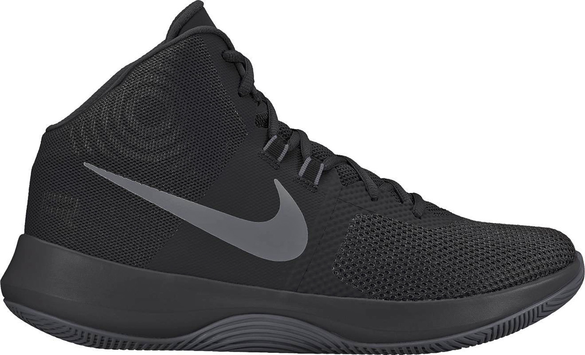 Кроссовки мужские Nike Air Precision Nbk, цвет: черный. 898452-001. Размер 10,5 (44)898452-001 Кроссовки мужские Nike Air Precision Nbk, цвет: черный. 898452-001. Размер 10,5 (44)898452-001Мужские баскетбольные кроссовки Nike, выполненные из текстиля и пластика, дополнены фирменной нашивкой на язычке. Верх из сетки комфортно облегает стопу, а вставка Max Air в области пятки создает упругую амортизацию на всей дистанции. Легкие накладки в средней части стопы обеспечивают поддержку и фиксацию для комфорта. Мягкий пеноматериал обеспечивает комфорт в области голеностопа. Неполная внутренняя часть для плотной посадки и комфорта. Подошва из материала Phylon обеспечивает адаптивную амортизацию. Мягкий пеноматериал защищает лодыжку и голеностоп. Низкопрофильная резиновая подметка для прочности и сцепления с разными поверхностями. Резина с особыми полостями, открывающими супинатор в средней части стопы, охватывает боковую часть подошвы для повышенного сцепления при рывках.