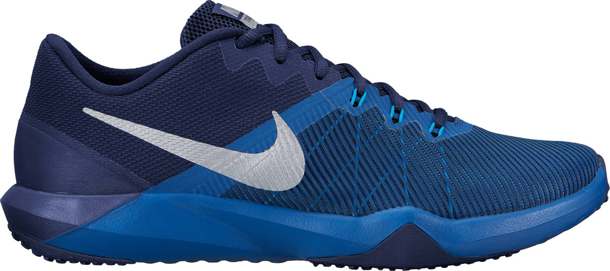 Кроссовки мужские Nike Retaliation TR Training Shoe, цвет: синий. 917707-400. Размер 11,5 (46)917707-400 Кроссовки мужские Nike Retaliation TR Training Shoe, цвет: синий. 917707-400. Размер 11,5 (46)917707-400Мужские кроссовки для тренинга Nike, выполненные из текстиля и пластика, дополнены принтом и на язычке фирменной нашивкой. Верх из сетки обеспечивает легкость и вентиляцию. Продуманное расположение резиновых накладок на подметке обеспечивает превосходное сцепление на разных поверхностях. Классическая шнуровка надежно зафиксирует изделие на ноге. Язычок из многослойной сетки для удобной посадки. Пеноматериал двойной плотности обеспечивает амортизацию без утяжеления. Внешний валик обеспечивает поддержку боковой части. В таких кроссовках вашим ногам будет уютно и комфортно.