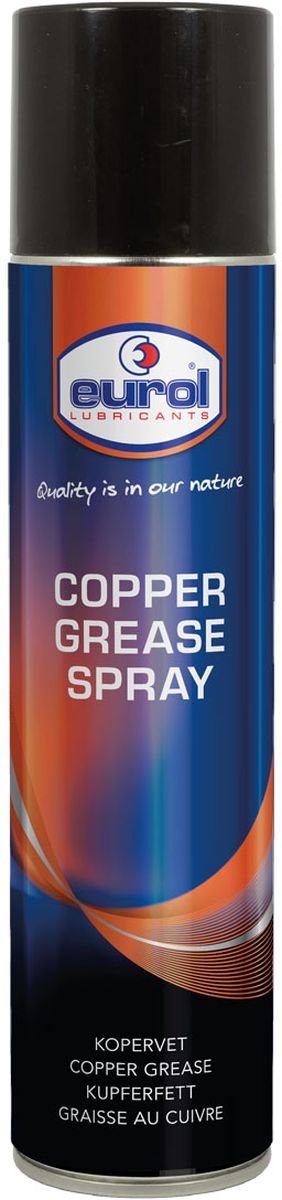 Смазка-спрей медная EUROL Copper Grease Spray, 400 млE701130-400ml Смазка-спрей медная EUROL Copper Grease Spray, 400 млE701130-400mlУниверсальная медная смазка для защиты металла