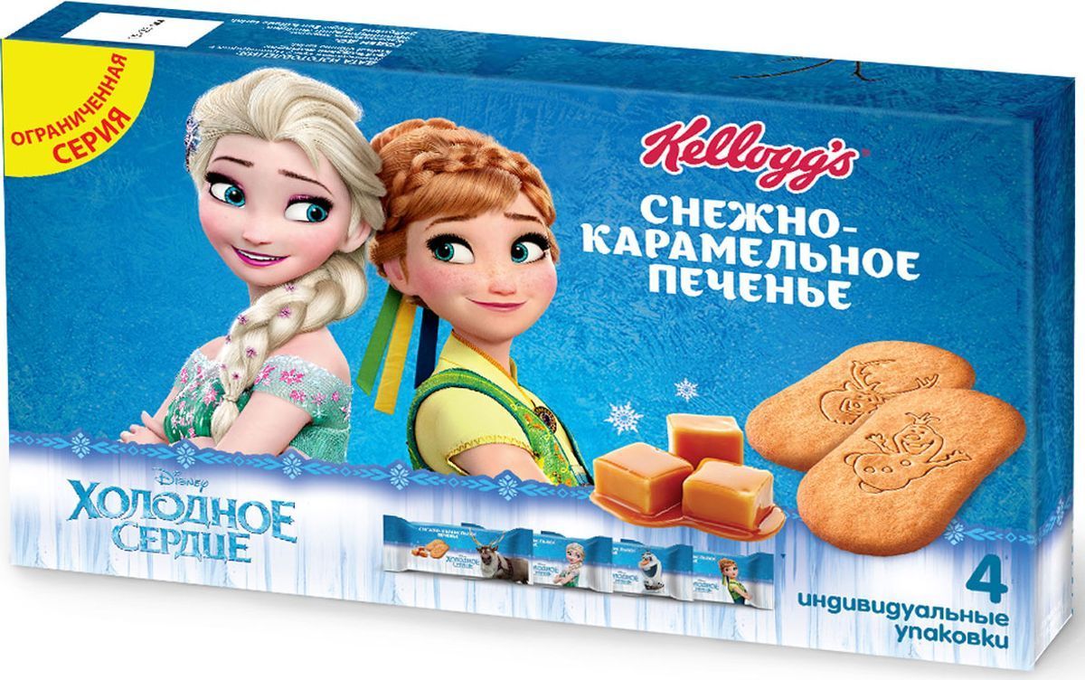 Kelloggs печенье сахарное снежно-карамельное, 128 г1698 Kelloggs печенье сахарное снежно-карамельное, 128 г1698Сахарное печенье, сладкое и рассыпчатое.