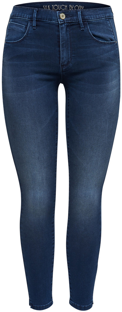 Джинсы женские Only, цвет: темно-синий. 15140085_Dark Blue Denim. Размер 28-32 (44-32)15140085_Dark Blue Denim Джинсы женские Only, цвет: темно-синий. 15140085_Dark Blue Denim. Размер 28-32 (44-32)15140085_Dark Blue DenimСтильные женские джинсы Only разнообразят ваш повседневный гардероб. Укороченная модель прилегающего кроя со стандартной линией талии застегивается на молнию и пуговицу. На поясе имеются шлевки для ремня. Модель представляет собой классическую пятикарманку: два втачных и накладной карманы спереди и два накладных кармана сзади. Мягкая эластичная ткань приятна на ощупь и комфортна в носке. Модель подойдет для прогулок и дружеских встреч и дополнит гардероб в любом стиле.