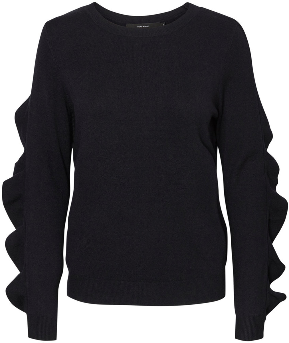 Джемпер женский Vero Moda, цвет: черный. 10185482_Black. Размер XS (40/42)10185482_Black Джемпер женский Vero Moda, цвет: черный. 10185482_Black. Размер XS (40/42)10185482_BlackДжемпер женский Vero Moda выполнен из качественного материала. Модель с круглым вырезом горловины и длинными рукавами.