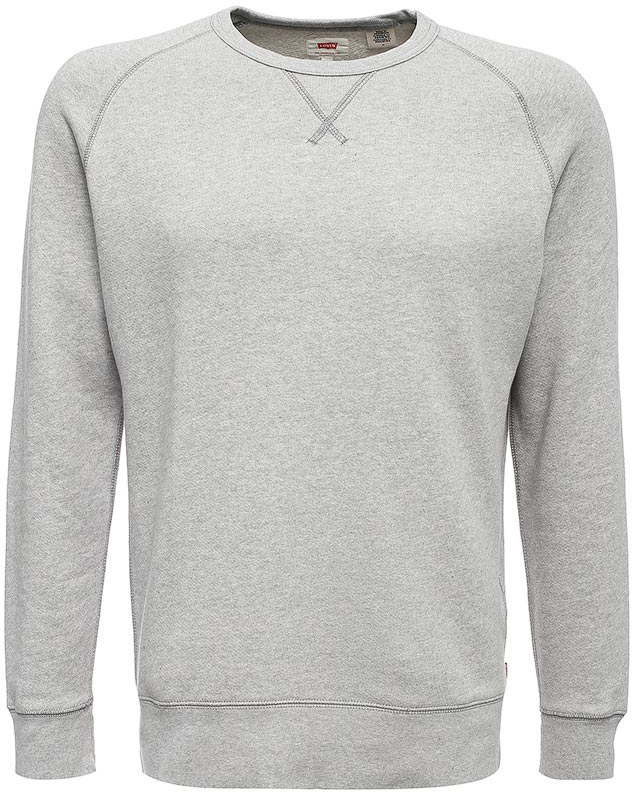 Свитшот мужской Levis®, цвет: серый. 3598500000. Размер XL (46)3598500000 Свитшот мужской Levis®, цвет: серый. 3598500000. Размер XL (46)3598500000Когда за окном падает температура, свитшот от Levis® с круглым вырезом становится незаменимой вещью. Рукав реглан не сковывает движения, а супермягкий футер обеспечивает комфорт.