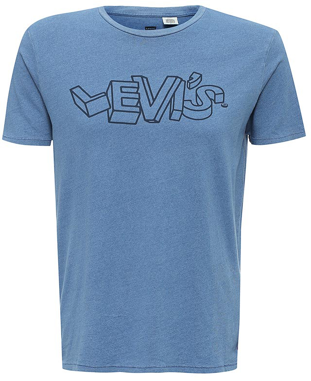 Футболка мужская Levis®, цвет: синий. 2249102930. Размер XL (50/52)2249102930 Футболка мужская Levis®, цвет: синий. 2249102930. Размер XL (50/52)2249102930Комфортная трикотажная футболка Levis® выполнена из натурального хлопка. Модель с кроткими рукавами и круглым вырезом горловины украшена стильным графическим принтом.