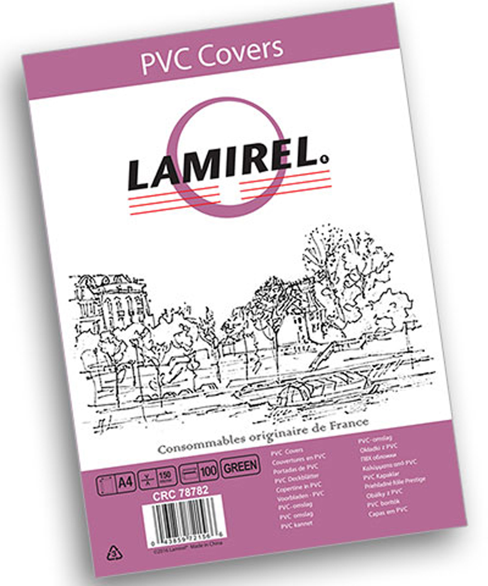 Lamirel LA-78782 Transparent A4, Green обложка для переплета (100 шт)LA-78782 Lamirel LA-78782 Transparent A4, Green обложка для переплета (100 шт)LA-78782ПВХ обложка Lamirel LA-78782 предназначена для переплета документов формата А4 на пластиковую или металлическую пружину. Обложка изготовлена из ПВХ 150 мкм, что обеспечивает стандартную защиту документа от загрязнений и потертости.Идеально подходит для оформления титульного листа. Прозрачная обложка с зеленым тонированием позволяет видеть название брошюры и всю необходимую информацию на первой странице. Различные цвета тонировки помогают визуально различать назначение документа. Это может быть разделение по отделам, сферам применения, месяцу или году создания и т.п.