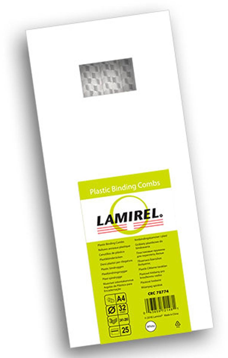Lamirel LA-78774, White пружина для переплета, 25 мм (25 шт)LA-78774 Lamirel LA-78774, White пружина для переплета, 25 мм (25 шт)LA-78774Пластиковая пружина Lamirel предназначена для переплета документа. Пружина надежно удерживает листы в переплете благодаря изготовлению из высококачественного пластика. Подходит для многократного использования. Пластиковые пружины Lamirel поставляется в упаковке по 25 шт. с цветной этикеткой.