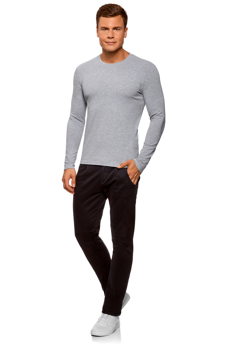 Лонгслив мужской oodji Basic, цвет: серый, темно-синий, 2 шт. 5B512004T2/46737N/1902N. Размер XL (56)5B512004T2/46737N/1902N Лонгслив мужской oodji Basic, цвет: серый, темно-синий, 2 шт. 5B512004T2/46737N/1902N. Размер XL (56)5B512004T2/46737N/1902NМужской лонгслив от oodji выполнен из эластичного хлопка. Модель облегающего кроя с длинными рукавами и круглым вырезом горловины.В комплект входят два лонгслива.