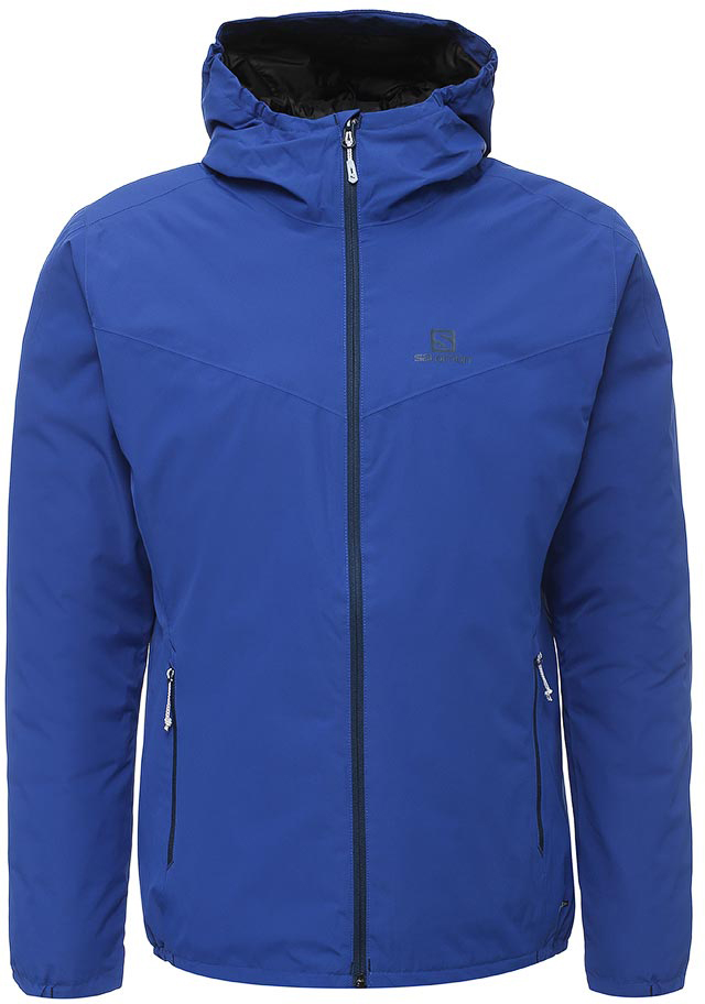 Куртка мужская Salomon Essential Insulated Jkt M, цвет: синий. L39697600. Размер M (48/50)L39697600 Куртка мужская Salomon Essential Insulated Jkt M, цвет: синий. L39697600. Размер M (48/50)L39697600Мужская куртка Essential Insulated Jkt подойдет тем, кому нужно тепло без дополнительного веса. Она сделана из мягкой на ощупь непромокаемой ткани с легким как перышко утеплителем Stormloft, которые делают эту куртку отзывчивой и удобной в любых зимних испытаниях.