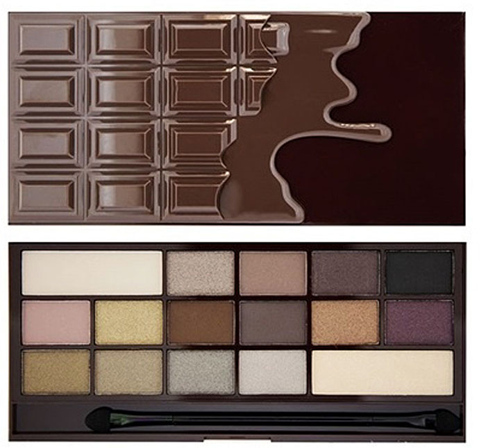 Makeup Revolution Набор теней I Heart Makeup Wonder Palette, Death By Chocolate26941 Makeup Revolution Набор теней I Heart Makeup Wonder Palette, Death By Chocolate26941Макияж еще никогда не был таким.. Сладким! Палетка теней Wonder способна растопить даже самое холодное сердце - достаточно одного взгляда на идеальную палитру из 16 оттенков теней, укутанную в плитку любимой шоколадки, да еще и с манящим ароматом какао! Натуральные светлые и глубокие темные, деликатные матовые и соблазнительные шиммерные - универсальное сочетание как для повседневных, так и для вечерних образов. Эту «шоколадку» можно позволить себе в любое время суток!