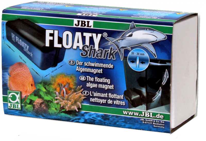 Скребок JBL Floaty Shark, плавающий, магнитный, для особо толстых стеколJBL6137400 Скребок JBL Floaty Shark, плавающий, магнитный, для особо толстых стеколJBL6137400JBL Floaty Shark - Плавающий магнитный скребок для особо толстых стекло толщиной 20-30 мм.