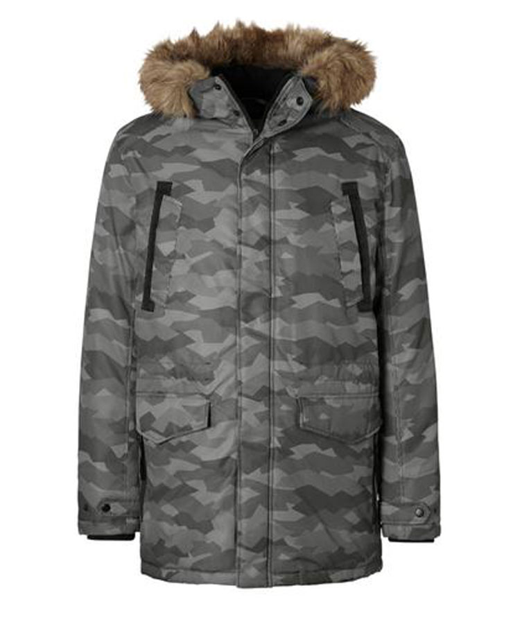 Куртка муж Jack & Jones, цвет: серый камуфляж. 12124254_Black. Размер XXL (54)12124254_Black Куртка муж Jack & Jones, цвет: серый камуфляж. 12124254_Black. Размер XXL (54)12124254_Black