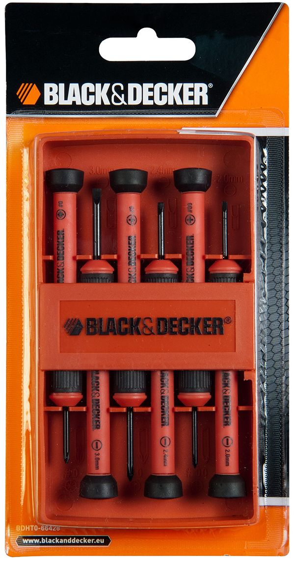 Набор отверток Black & Decker, для точной механики. BDHT0-66428BDHT0-66428 Набор отверток Black & Decker, для точной механики. BDHT0-66428BDHT0-66428Набор отверток для точной механики