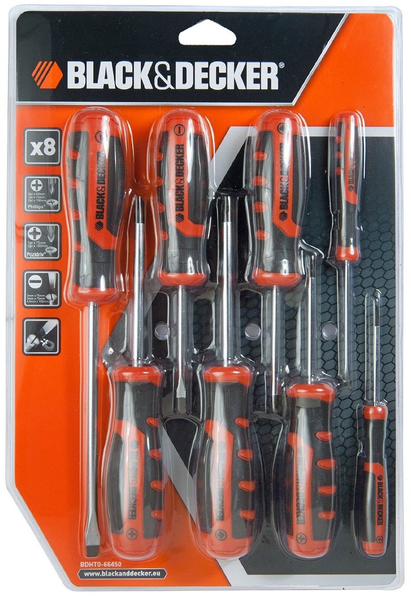 Набор отверток Black & Decker, 12 штук. BDHT0-66450BDHT0-66450 Набор отверток Black & Decker, 12 штук. BDHT0-66450BDHT0-66450Набор отверток