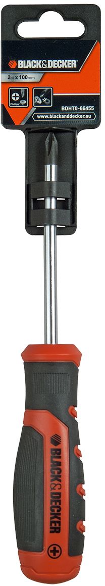 Отвертка Black & Decker, под шлиц, 2PH x 100 мм. BDHT0-66455BDHT0-66455 Отвертка Black & Decker, под шлиц, 2PH x 100 мм. BDHT0-66455BDHT0-66455Отвертка
