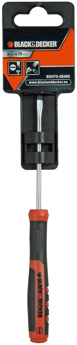Отвертка Black & Decker, под прямой шлиц, 3 x 75 мм. BDHT0-66488BDHT0-66488 Отвертка Black & Decker, под прямой шлиц, 3 x 75 мм. BDHT0-66488BDHT0-66488Отвертка