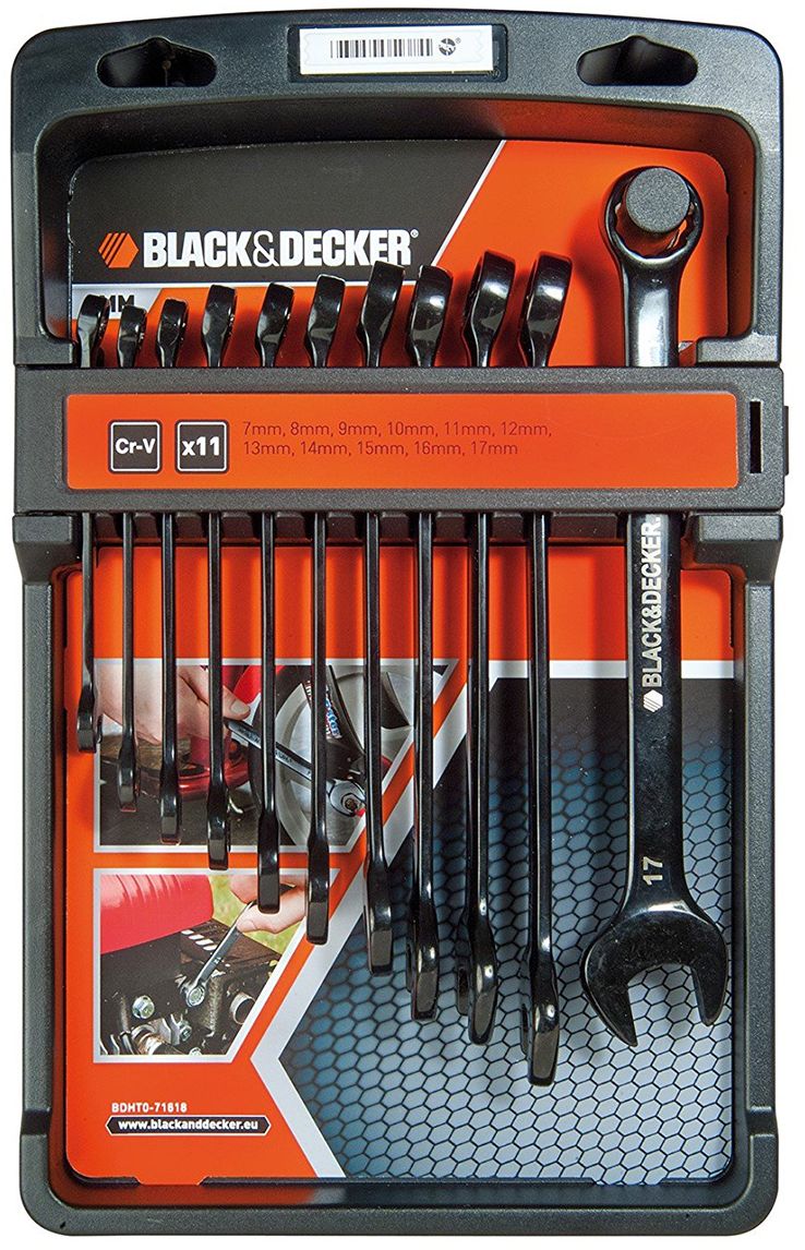 Набор комбинированных ключей Black & Decker. BDHT0-71618BDHT0-71618 Набор комбинированных ключей Black & Decker. BDHT0-71618BDHT0-71618Набор комбинированных ключей