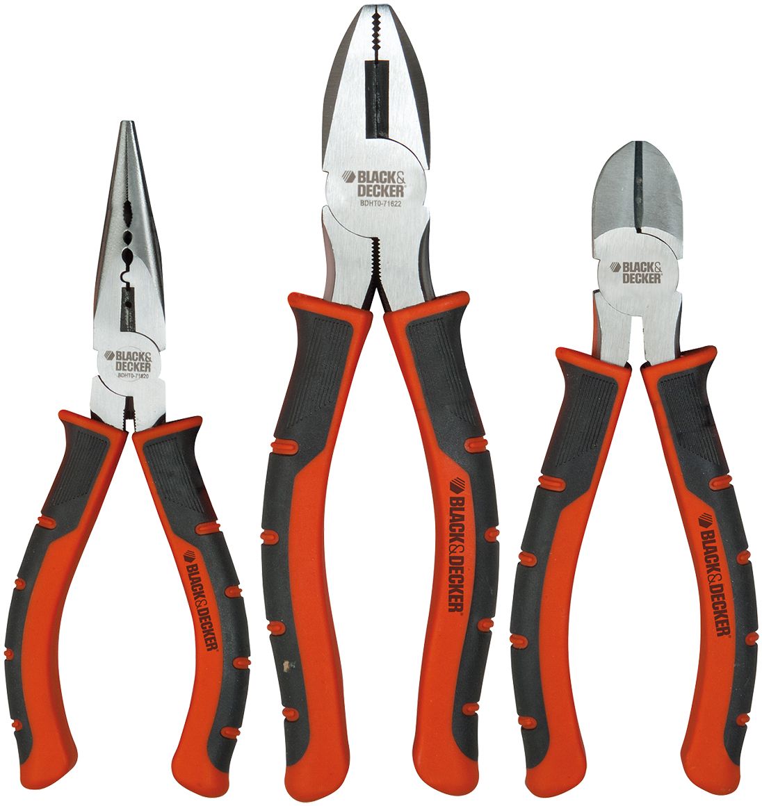 Набор плоскогубцев и кусачек Black & Decker. BDHT0-71624BDHT0-71624 Набор плоскогубцев и кусачек Black & Decker. BDHT0-71624BDHT0-71624Набор плоскогубцев и кусачек