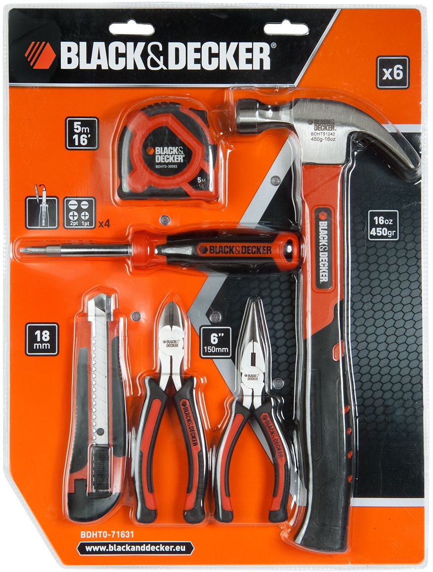 Набор инструментов Black & Decker. BDHT0-71631BDHT0-71631 Набор инструментов Black & Decker. BDHT0-71631BDHT0-71631Набор инструментов