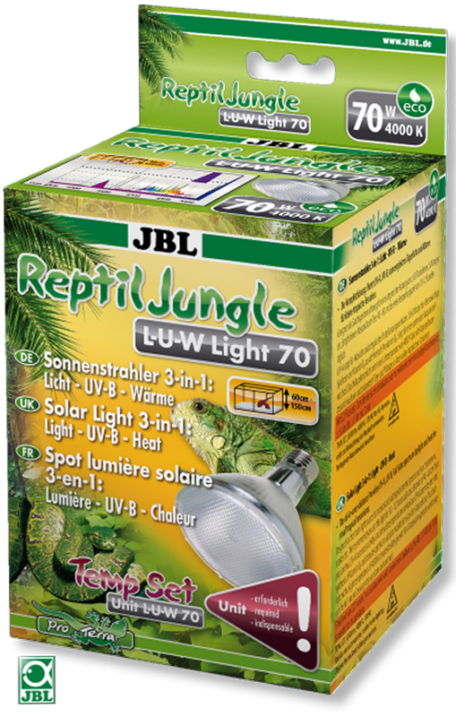 Лампа JBL ReptilJungle L-U-W Light 35W, металлогалогенная, для освещения и обогрева тропических террариумов, 35 Вт лампа jbl reptiljungle l u w light 70w металлогалогенная для освещения и обогрева тропических террариумов 70 вт
