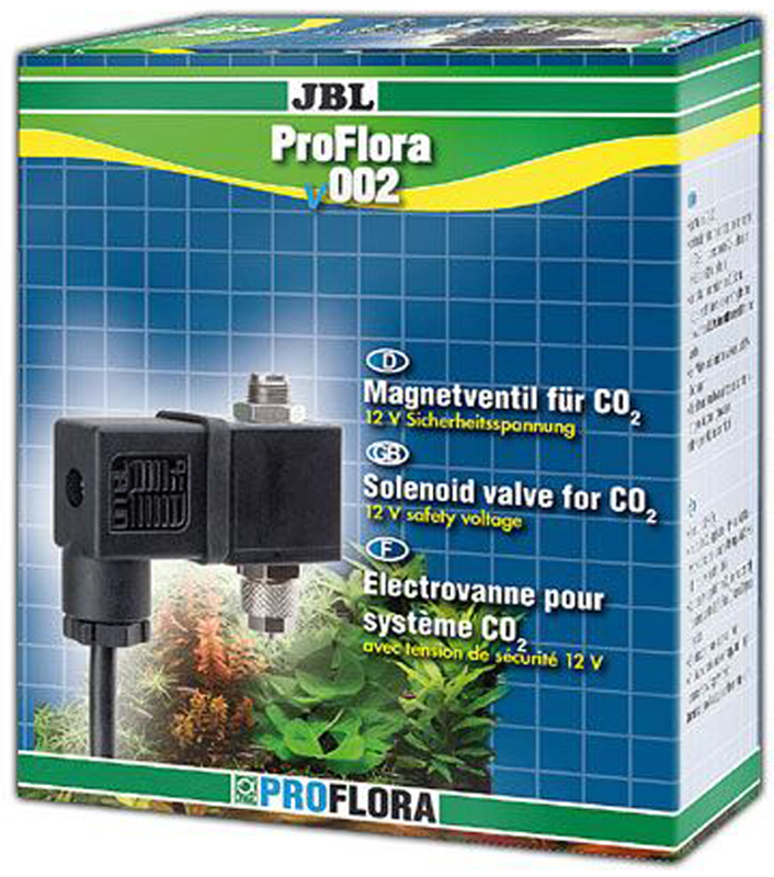 ЭМ-клапан для СО2 JBL ProFlora v002JBL6341300 ЭМ-клапан для СО2 JBL ProFlora v002JBL6341300JBL ProFlora v002 - Бесшумный ЭМ-клапан для СО2 с безопасным напряжением 12 вольт