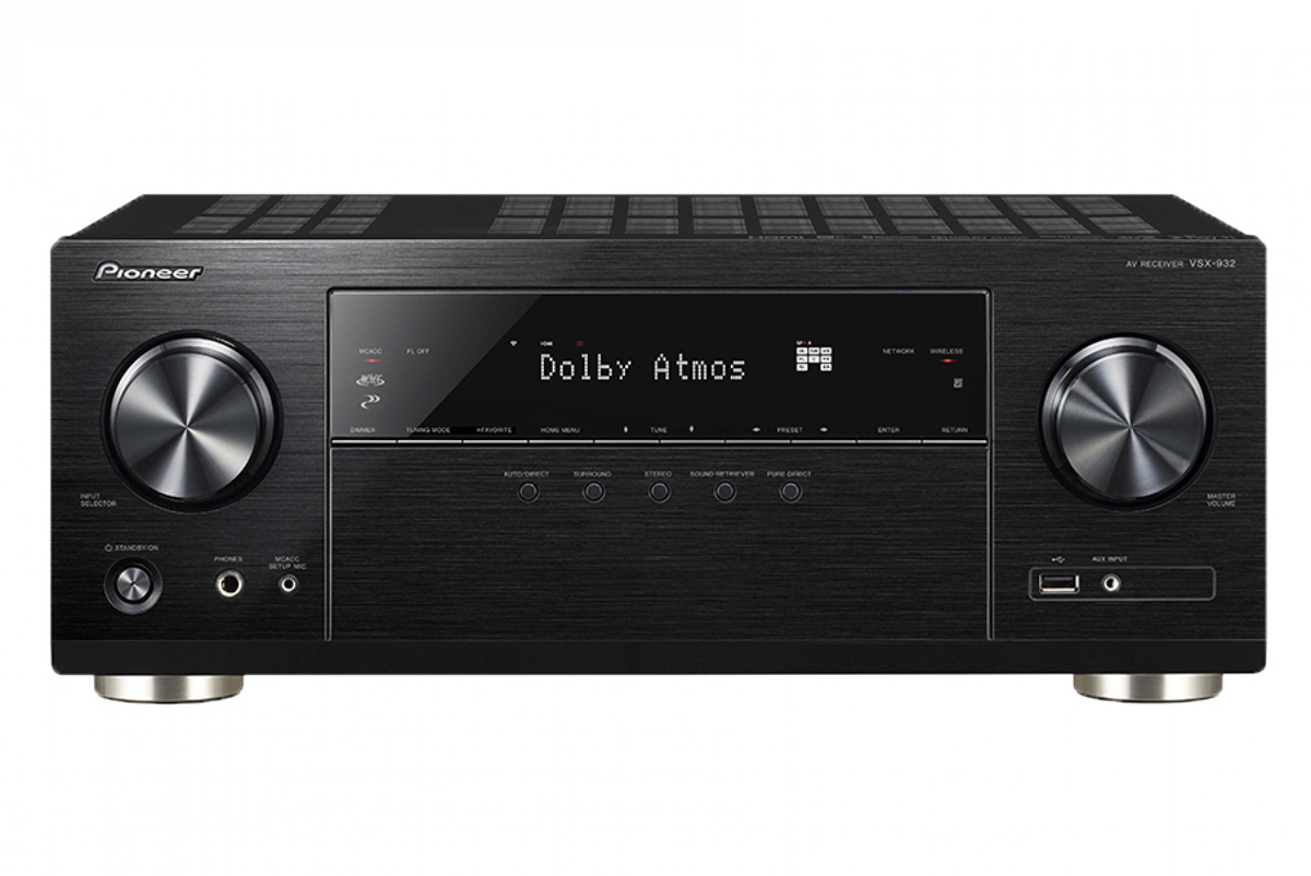 Pioneer VSX-932-B, Black AV ресивер471904 Pioneer VSX-932-B, Black AV ресивер4719047 кн 130Вт, HDMI 4/1, 4K, Dolby Atmos, DTS:X, Bluetooth, Wi-Fi, 32бит ЦАП