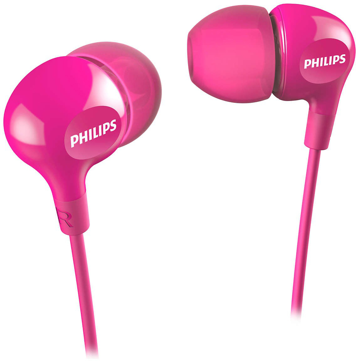 Philips SHE3550, Pink наушникиSHE3550PK/00 Philips SHE3550, Pink наушникиSHE3550PK/00Компактные наушники-вкладыши Philips SHE3550 с усиленным басом. Эргономичная овальная звуковая трубка обеспечивает максимально комфортную посадку, подстраиваясь под форму уха. В комплект входят насадки 3 размеров, чтобы вы могли выбрать для себя подходящий вариант.Мягкий резиновый сгиб предотвращает повреждение контактов при многократном сгибании кабеля и продлевает срок службы наушников.