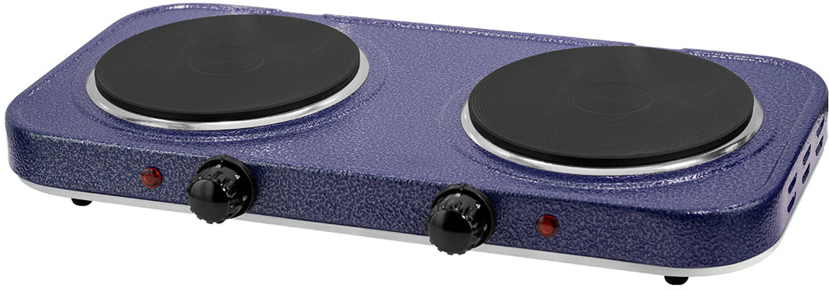 Lumme LU-3612, Blue Sapphire электроплиткаLU-3612 сапфир Lumme LU-3612, Blue Sapphire электроплиткаLU-3612 сапфир2 конфорки d=15,5см, корпус-сталь, 3 режима нагрева, нагревательный элемент - чугун, индикатор нагрева, мощность - 2000W