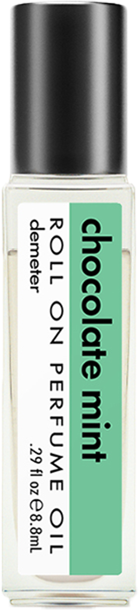 Demeter Fragrance Library Парфюмерное масло Шоколад с мятой (Chocolate Mint), 8,8 млDM03178 Demeter Fragrance Library Парфюмерное масло Шоколад с мятой (Chocolate Mint), 8,8 млDM03178Аромат Шоколад с мятой — это не шоколад, в который добавили мяту. Аромат скорее напоминает мятную конфету и где-то еще, позади, вы почувствуете шоколадные нотки. Но это не должно вас как-то испугать или вызвать недоверие. Самое главное — это то, что уже почти все флаконы с этим ароматом распроданы! Способ применения: нанести на сухую, чистую кожу. На точки пульса.Парфюмерные масла - это концентрат, в состав которого входят только натуральные ароматические вещества. Парфюмерные масла, состоящие из масляной основы и сбалансированной парфюмерной композиции, обеспечивают стойкость аромата, поэтому запах держится очень долго. Отсутствие спирта делает ароматы менее летучими, не вызывает аллергической реакции и не высушивает кожу. Они не испаряются с кожи, а постепенно впитываются в нее.Товар сертифицирован.