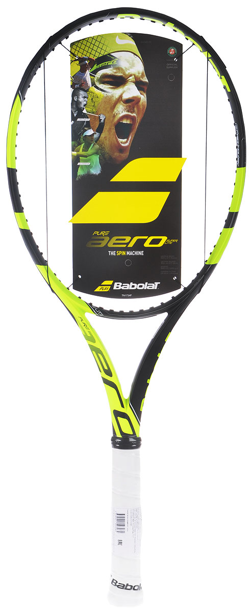 Ракетка теннисная Babolat Pure Aero без натяжки, цвет: черный, салатовый. Размер 3101304 Ракетка теннисная Babolat Pure Aero без натяжки, цвет: черный, салатовый. Размер 3101304Ракетка теннисная Babolat Pure Aero - легкая и маневренная, для более легкого вращения. Идеальна для юниоров, которые переходят во взрослый теннис, а также для игроков среднего уровня. Площадь струнной поверхности: 645 см2 / 100 дюймов.Вес ракетки без струн: 300 г. Баланс: 320 мм. Длина 685 мм/ 27 дюймов. Жесткость 72 ra. Струнная формула: 16/19.