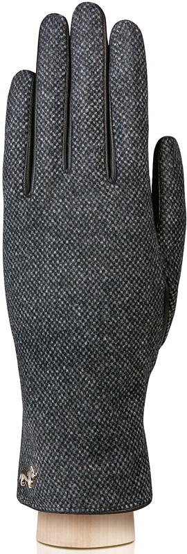 Перчатки женские Labbra, цвет: черный, серый. LB-02065. Размер 6,5