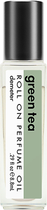 Demeter Fragrance Library Парфюмерное масло Зеленый чай (Green tea), 8,8 млDM15378 Demeter Fragrance Library Парфюмерное масло Зеленый чай (Green tea), 8,8 млDM15378Зеленый чай самый спокойный из всей линейки чайных ароматов. Сам аромат композиторы характеризуют как обволакивающий, то есть ощущение, что перед вами чашка горячего зеленого чая, не будет покидать еще очень долго.Способ применения: нанести на сухую, чистую кожу. На точки пульса.Парфюмерные масла - это концентрат, в состав которого входят только натуральные ароматические вещества. Парфюмерные масла, состоящие из масляной основы и сбалансированной парфюмерной композиции, обеспечивают стойкость аромата, поэтому запах держится очень долго. Отсутствие спирта делает ароматы менее летучими, не вызывает аллергической реакции и не высушивает кожу. Они не испаряются с кожи, а постепенно впитываются в нее.Товар сертифицирован.