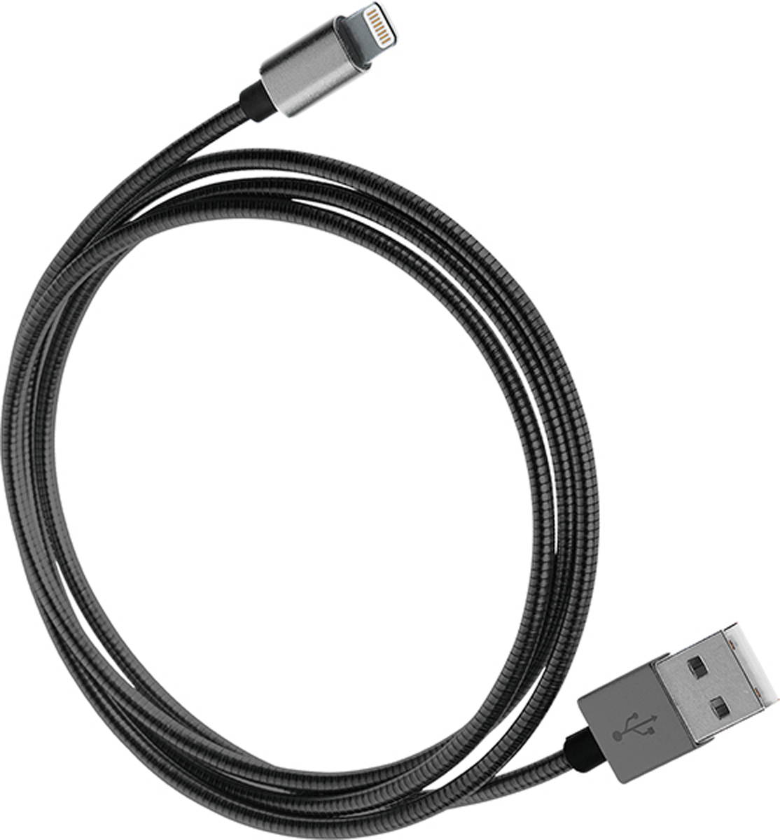 Qumo USB - Lightning MFI, Space Gray кабель (1 м)