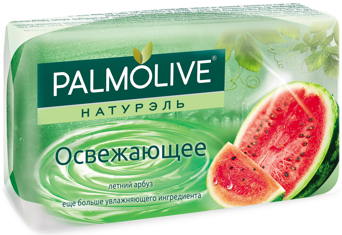 Palmolive Мыло туалетное Натурэль Летний Арбуз, 90 гFTR22542 Palmolive Мыло туалетное Натурэль Летний Арбуз, 90 гFTR22542Туалетное мыло Palmolive Натурэль Освежающее содержит увлажняющие компоненты и придаетмягкость Вашей коже.Товар сертифицирован.