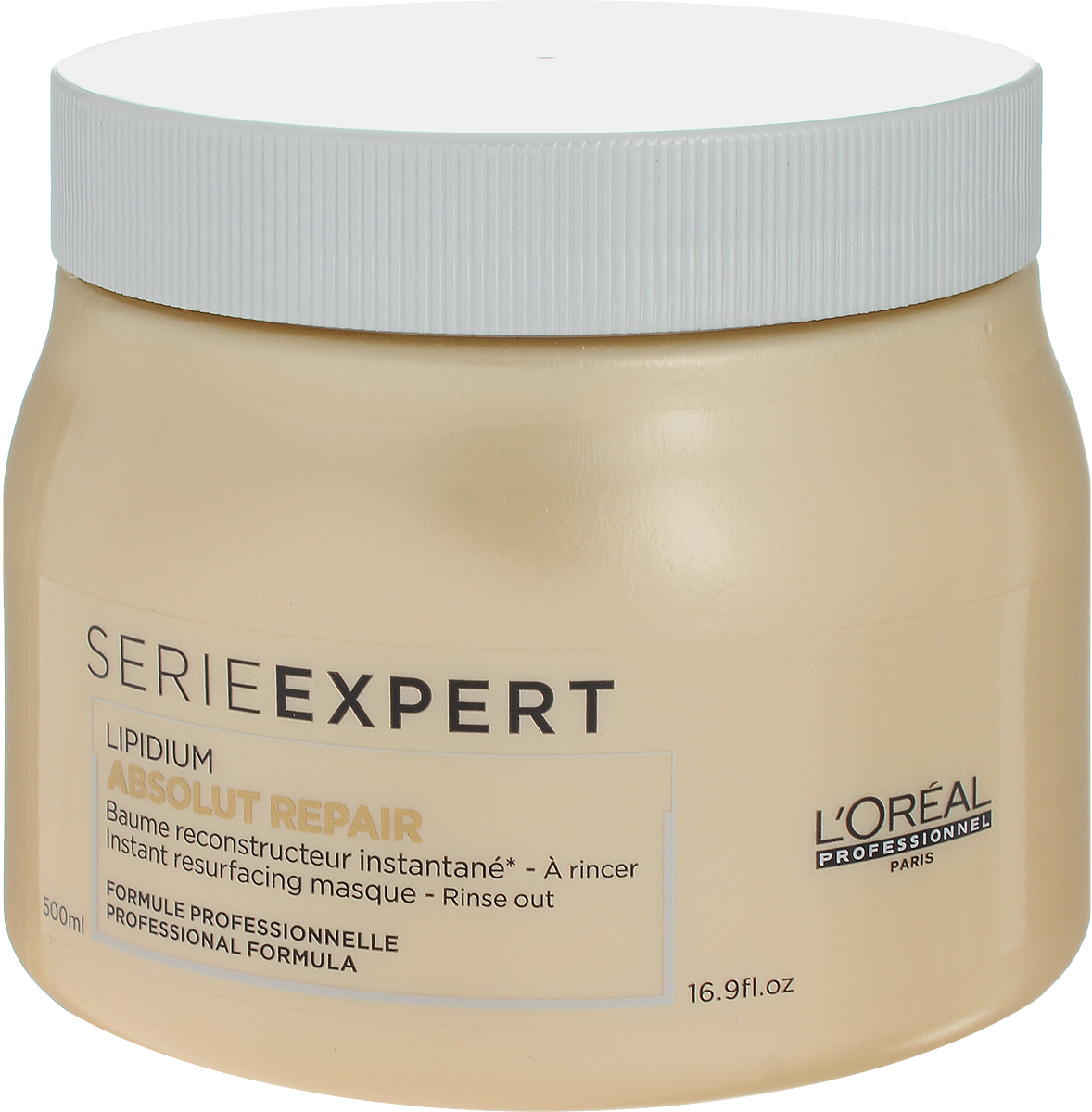 LOreal Professionnel Маска, восстанавливающая структуру волос на клеточном уровне Expert Absolut Repair Lipidium - 500 млE0640825 LOreal Professionnel Маска, восстанавливающая структуру волос на клеточном уровне Expert Absolut Repair Lipidium - 500 млE0640825Маска Absolut Repair Lipidium питает, защищает и укрепляет волокна волос по всей длине. Содержащиеся в маске УФ-фильтры защищают волосы от ультрафиолета. Различные виды натурального воска, входящие в состав маски, обволакивают каждый волос защитной пленкой, оберегающей от отрицательного воздействия окружающей среды и придающей им красивый и ухоженный вид. Волосы меньше ломаются и становятся более крепкими по всей длине.
